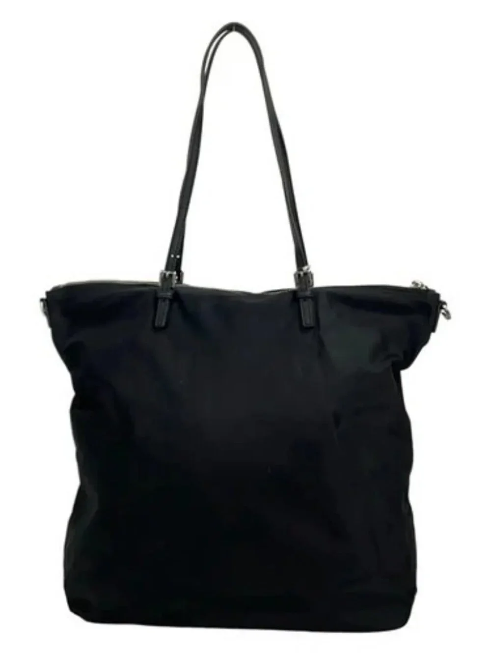 TORY BURCH Black Nylon Leather Shoulder Bag